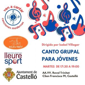 Grupo de canto joven