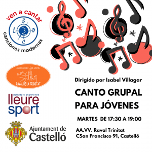 Canto Grupal Jóvenes Castellón 2026-27